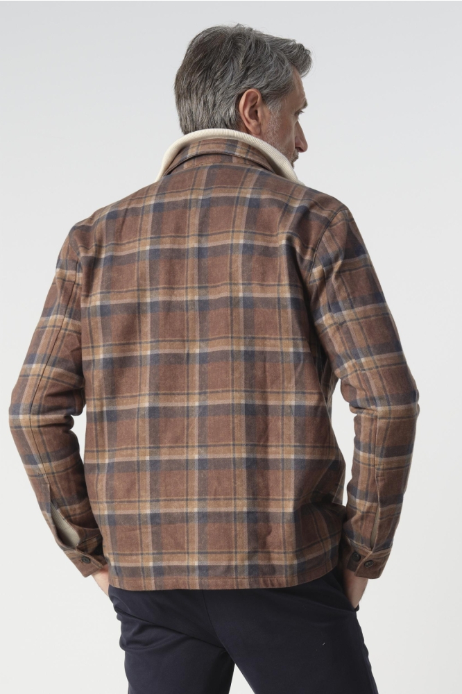 OVERSHIRT WALKER 099124 002 8005 BRUIN GROTE RUIT